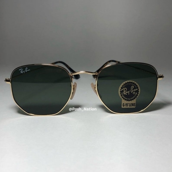 FREE SHIPPING Ray Ban Hexagonal Green Lenses RB3548N New - Picture 5 of 15